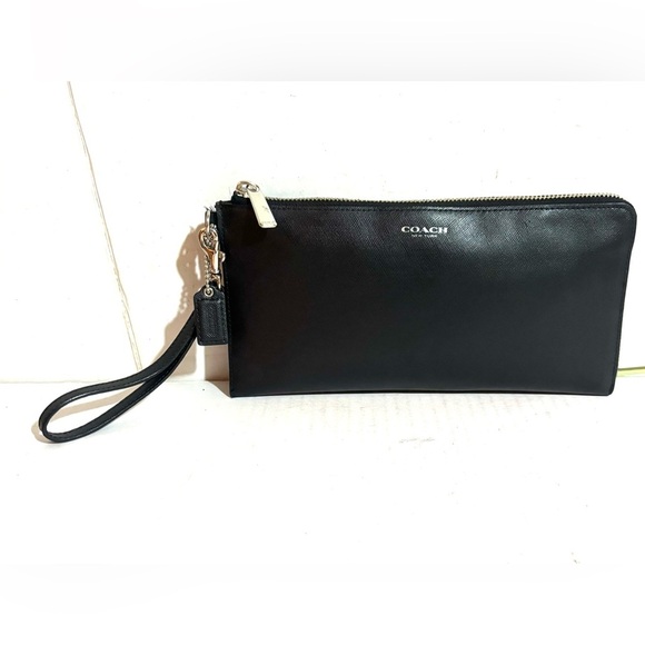 Coach unisex vintage Black Wristlet - Picture 1 of 7